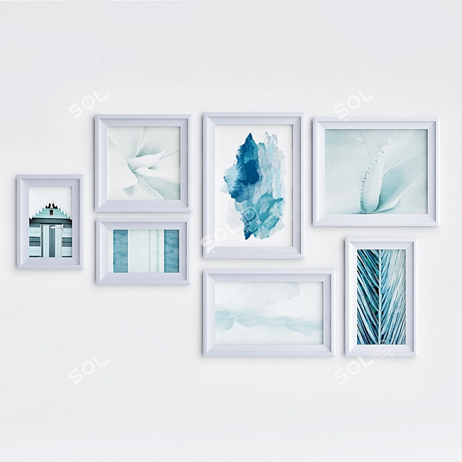 Elegant Memories Picture Frame 3D model image 1