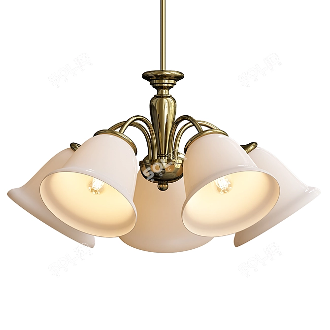 Elegant Cougar Stepney Pendant 3D model image 2