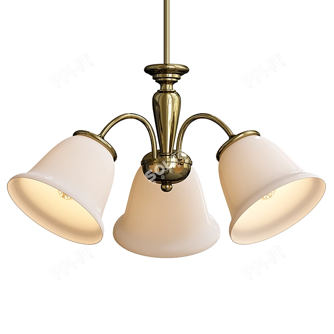 Elegant Cougar Stepney Pendant 3D model image 3