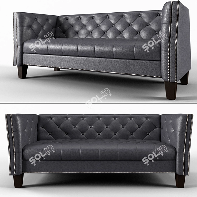 Modern 3D Sofa Model 3D model image 1
