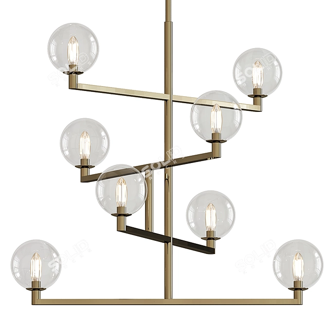 Tech Lighting Gambit Chandelier 3D model image 1