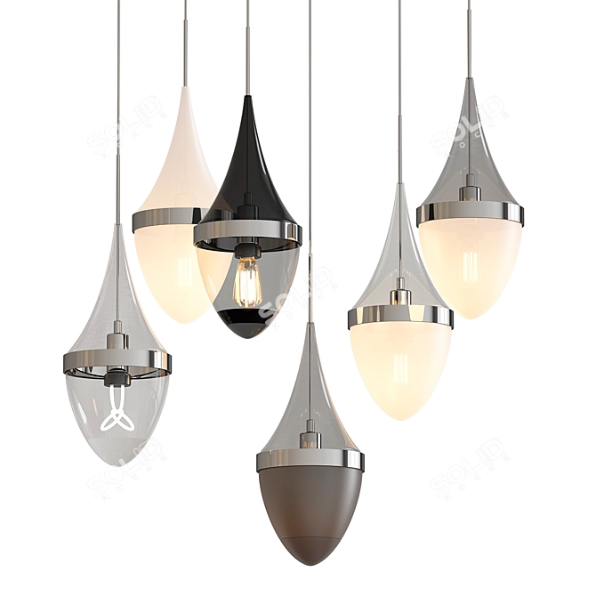  Sleek and Stylish Tech Pendants 3D model image 1