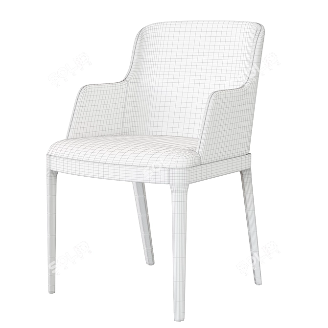 Elegant Magda Chair by Cattelan 3D model image 3