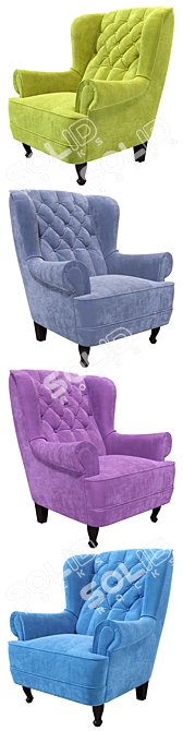 Contemporary Armchair 'Kaya-1' - Sleek Design 3D model image 2