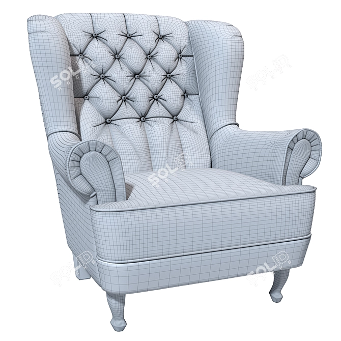 Contemporary Armchair 'Kaya-1' - Sleek Design 3D model image 3