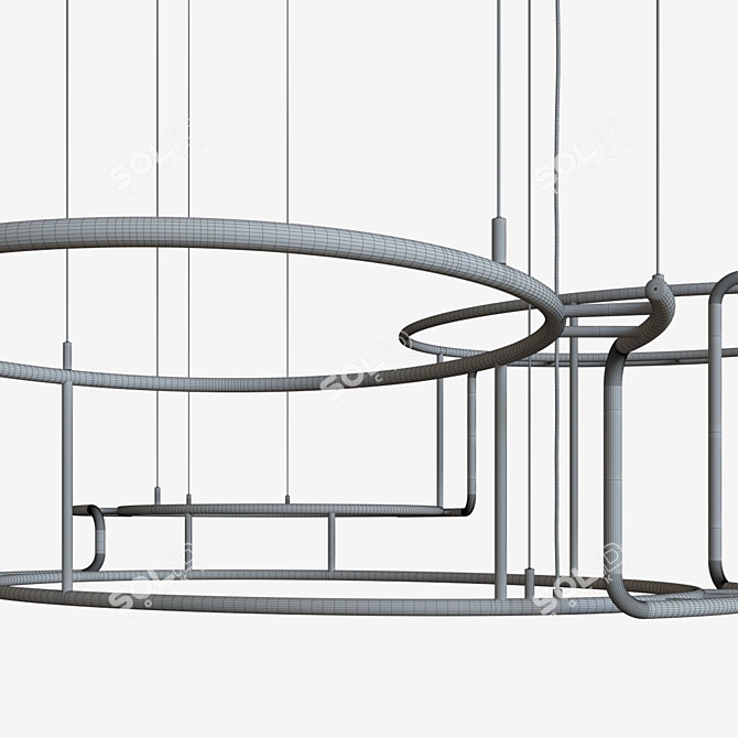 Elegant DCW Broche Pendant 3D model image 3