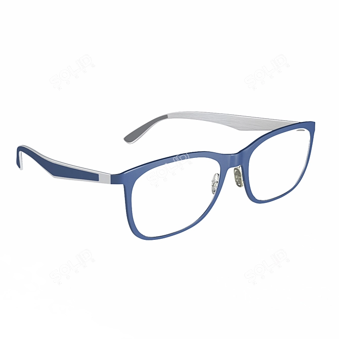 Stylish Eyewear: Trendy Glasses for a Chic Look 3D model image 1