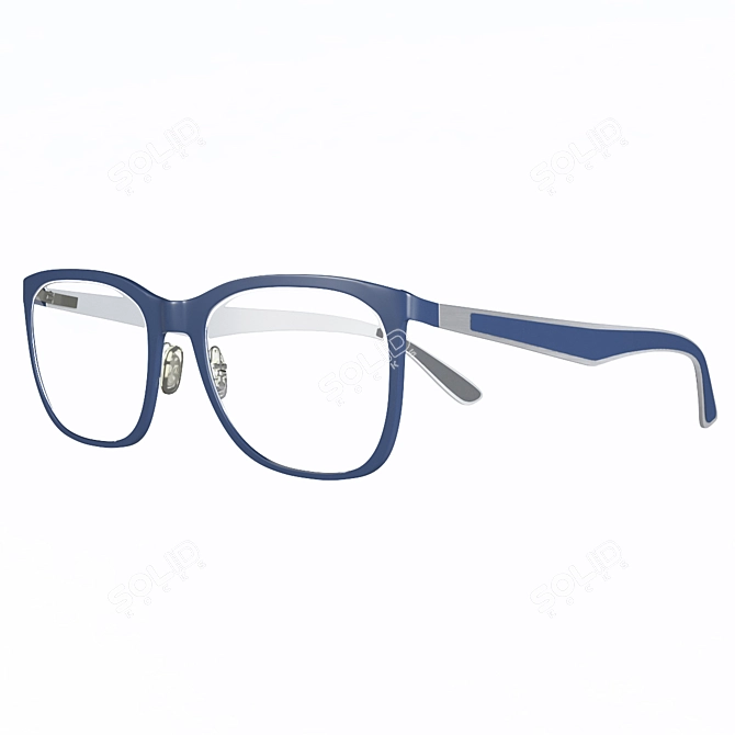 Stylish Eyewear: Trendy Glasses for a Chic Look 3D model image 2