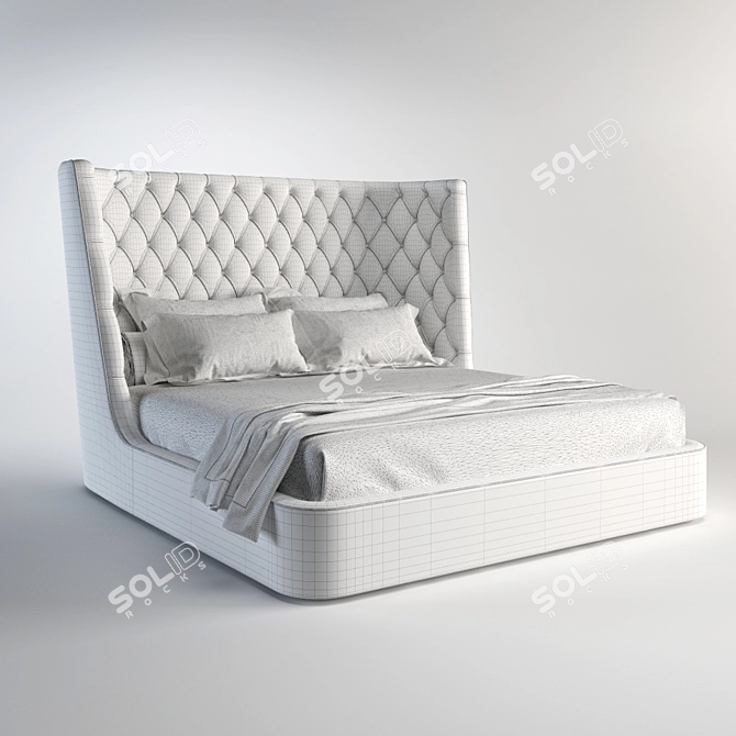 Italian Luxury Bed: Medici by Vittoria Frigerio 3D model image 2