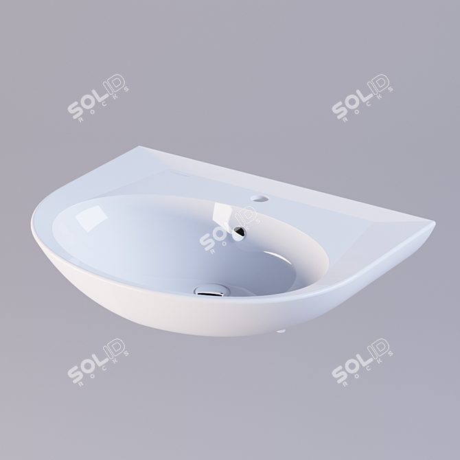 Title: Timeless Elegance: Luxe Classic Washbasin 3D model image 1