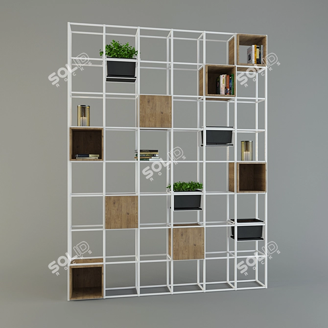 Stylish Wall Shelf: Organize & Display 3D model image 1