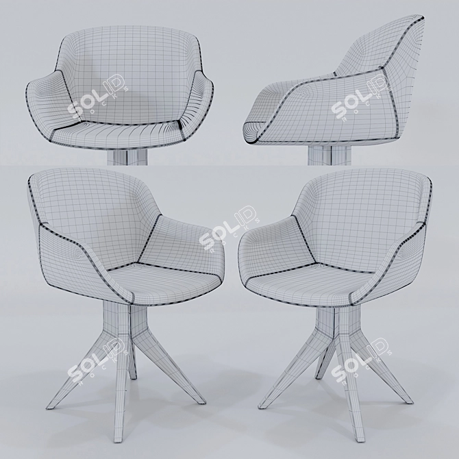 Title: Modern Calligaris Igloo Chair 3D model image 2