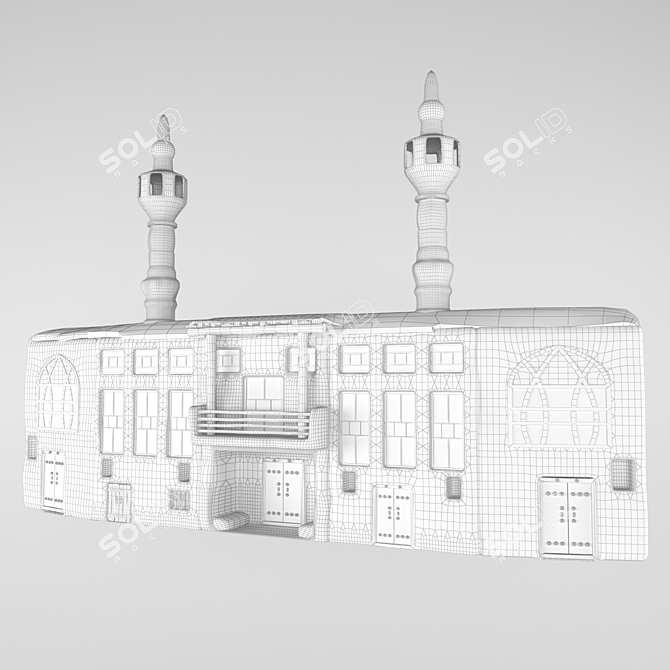 Fantasy Mosque: Rural Collection 3D model image 2