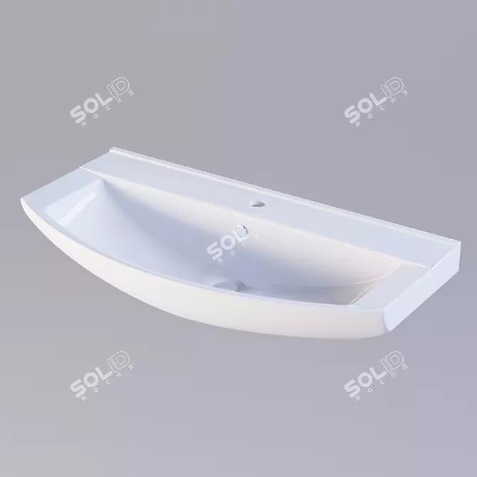 Title: Sanita Luxe BEST 75 Washbasin 3D model image 1