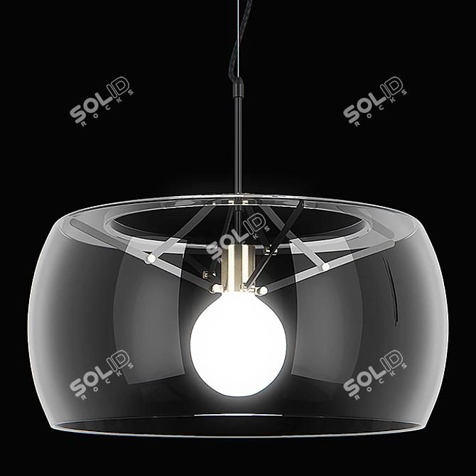 Acquario Lightstar Pendant Light 3D model image 2