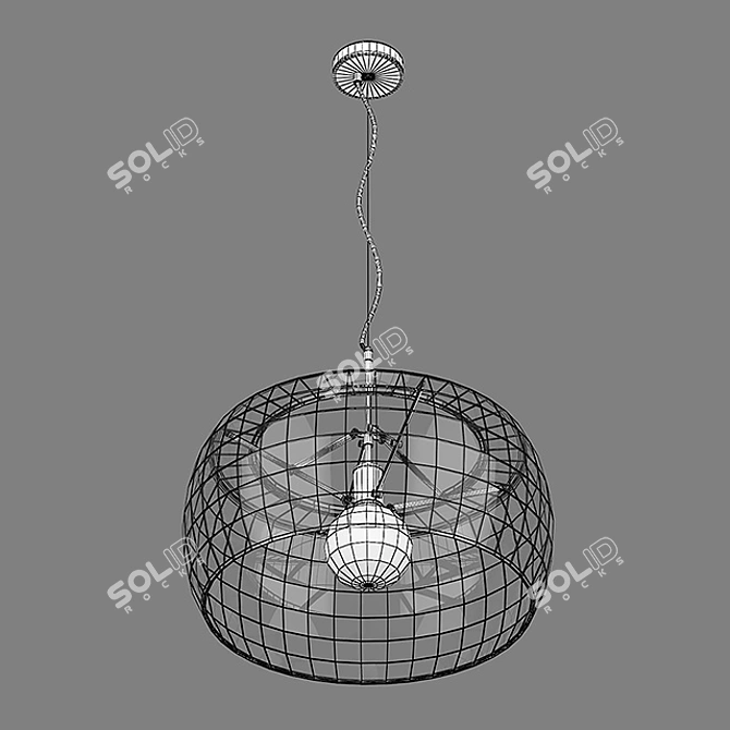 Acquario Lightstar Pendant Light 3D model image 3