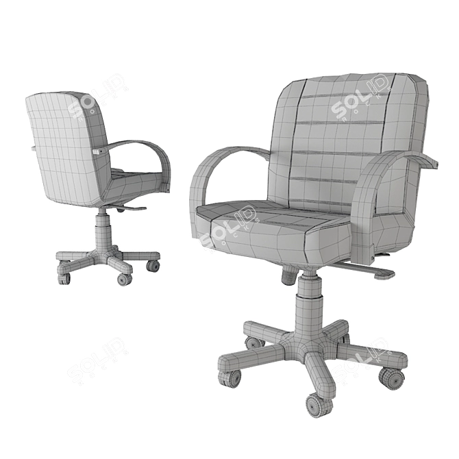 Elegant Formitalia Touring Guest Chair 3D model image 2