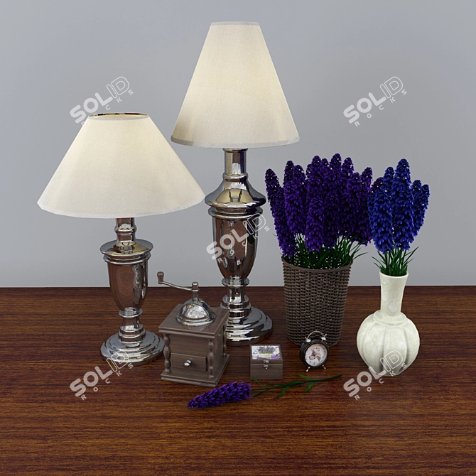 Provence-Inspired Decor: Elegant French Charm 3D model image 1