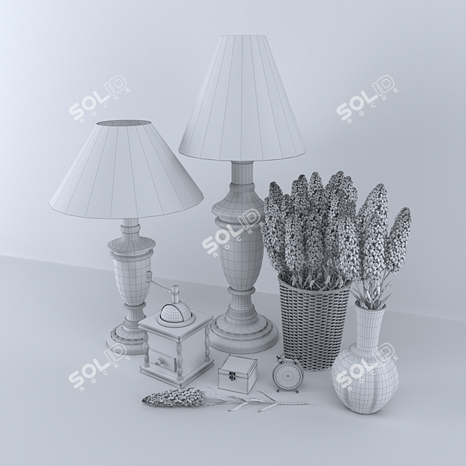 Provence-Inspired Decor: Elegant French Charm 3D model image 3