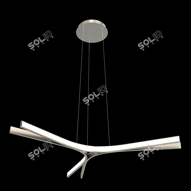 Modern LED Trilobite Ceiling Light 3D model image 1