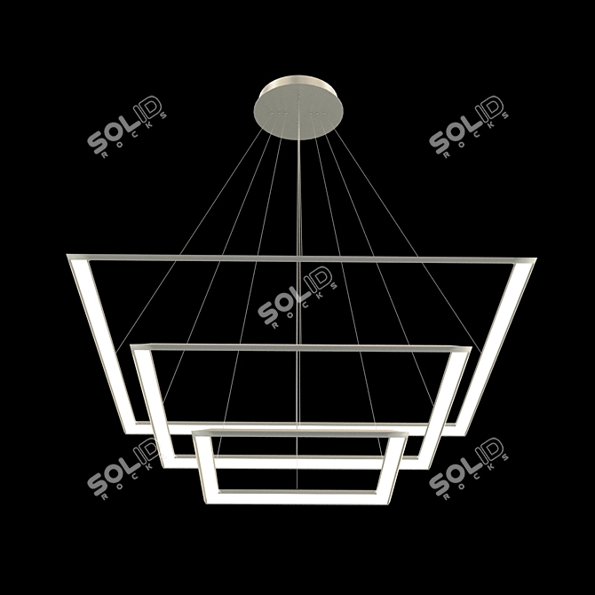 Modern Designer Pendant Light: Luchera TLCU3 3D model image 2