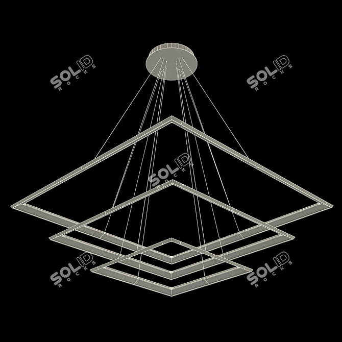 Modern Designer Pendant Light: Luchera TLCU3 3D model image 3