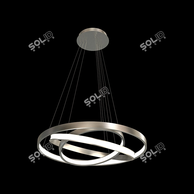 Modern LED Designer Chandelier 3D model image 2