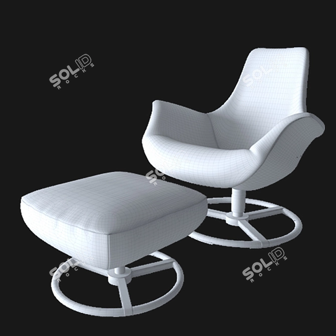 Elegant Tilt Chair: Giorgetti 3D model image 2