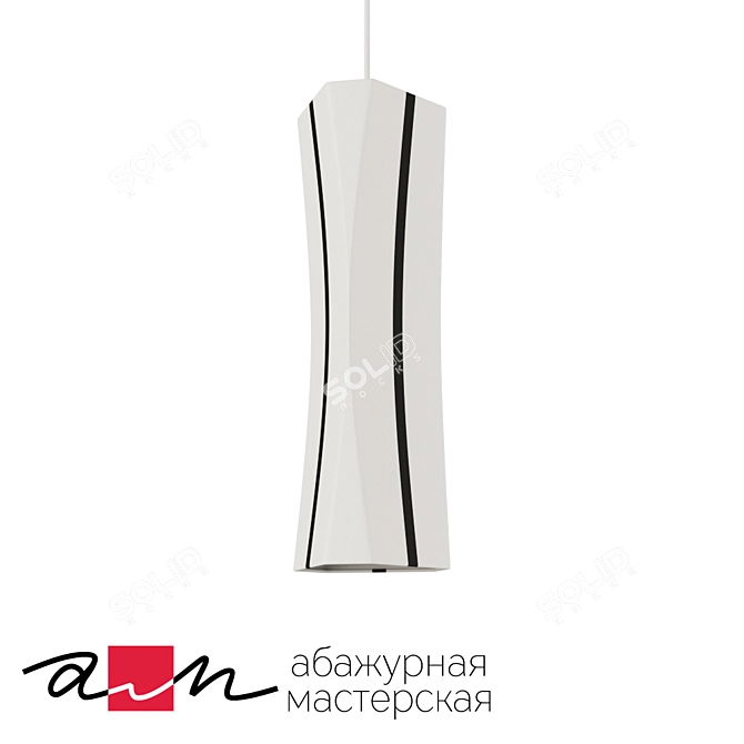 Modern Trio Pendant Light 3D model image 1