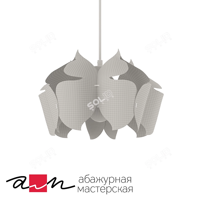 Trendy Butterfly Dance Ceiling Fixture 3D model image 2