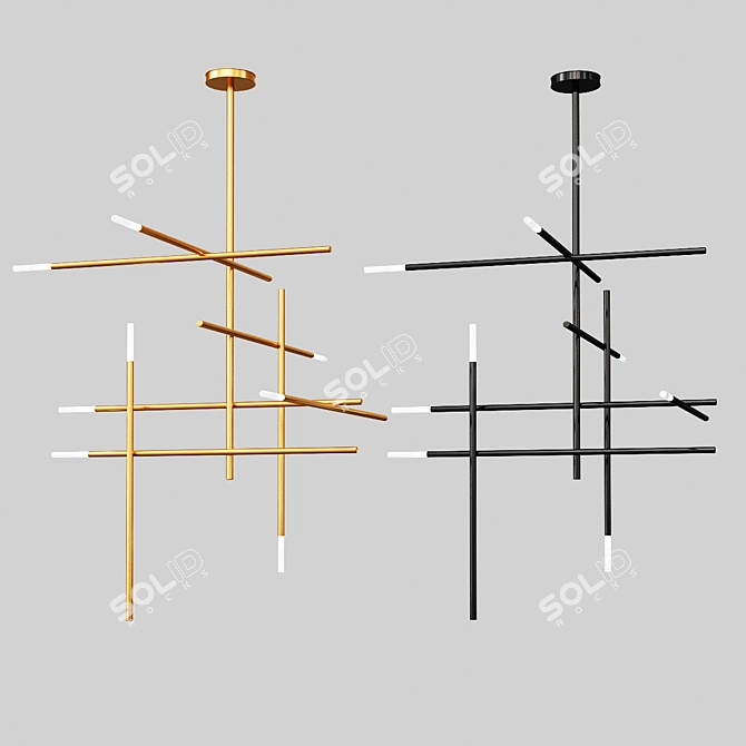 Elegante Venicem Pendant Light 3D model image 1