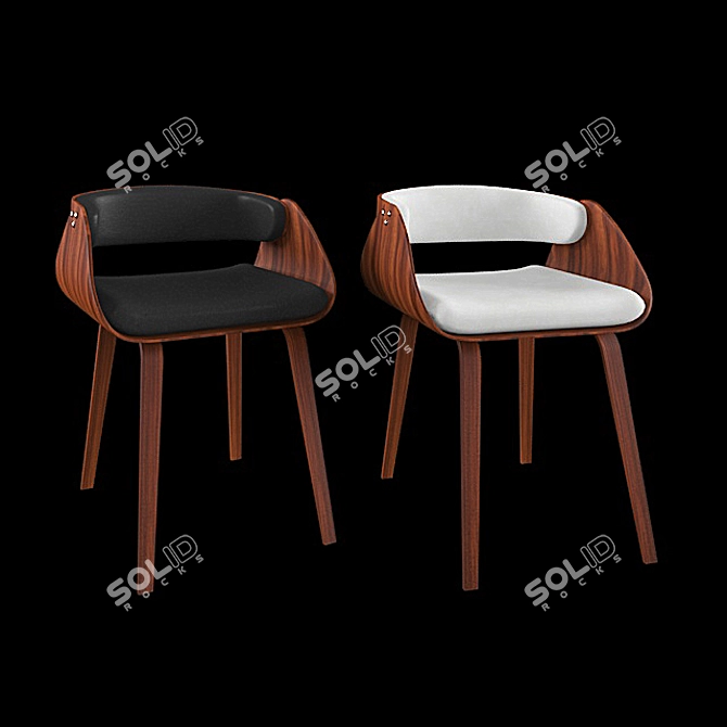 Elegant Belem Occasional Chair 3D model image 1