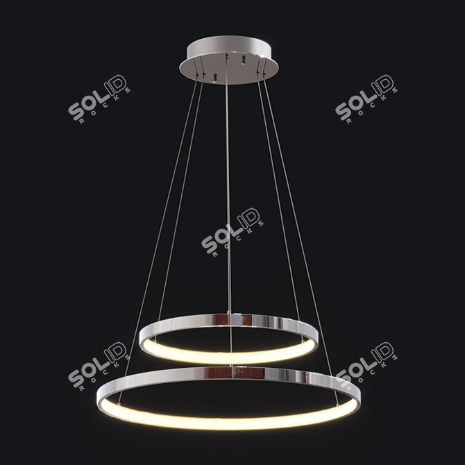 ET2 Hoops LED Pendant: Elegant Lighting Solution 3D model image 1