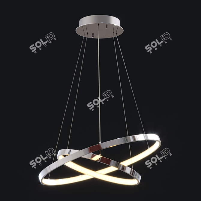 ET2 Hoops LED Pendant: Elegant Lighting Solution 3D model image 3