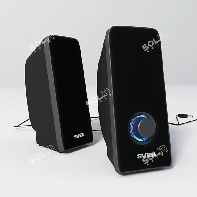 SVEN325 - Powerful Speakers for Extraordinary Sound 3D model image 1