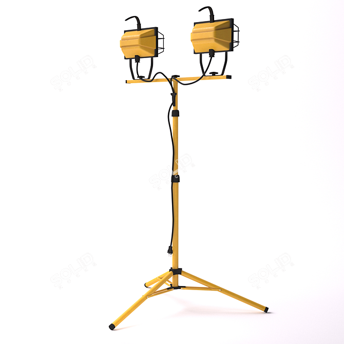 Versatile Tripod Worklight: Durable Construction for All Projects 3D model image 2