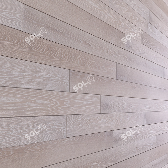 Wooden 3D Panel: Multisub-Object with 12 Textures 3D model image 2