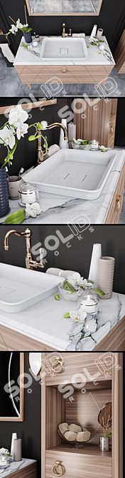  Park Avenue Collection: Exquisite Bathroom Set 3D model image 2