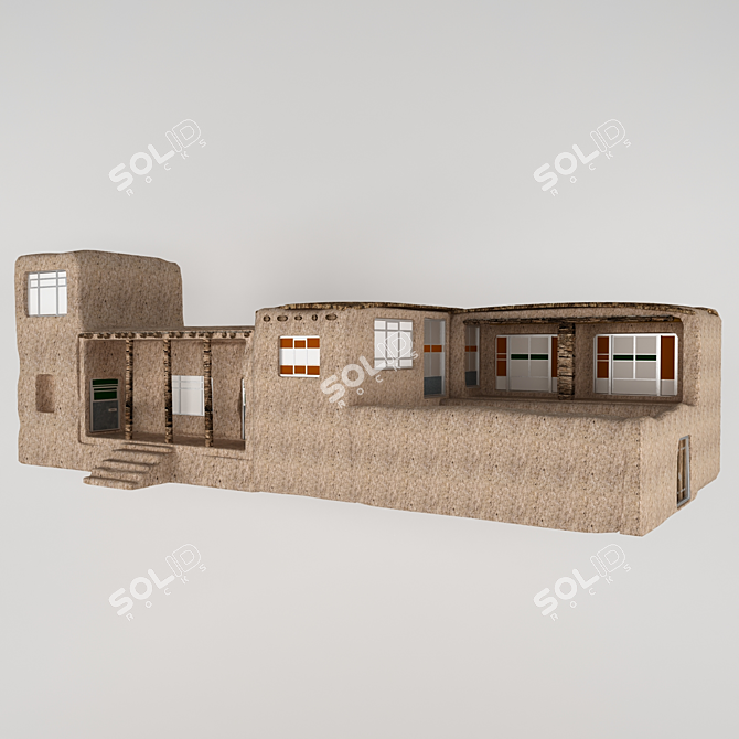 Fantasy Rural Houses Collection 3D model image 1