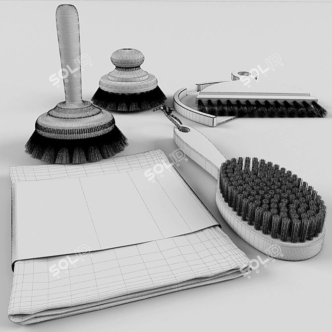 3D Model Brush Set: Vray Compatible 3D model image 3