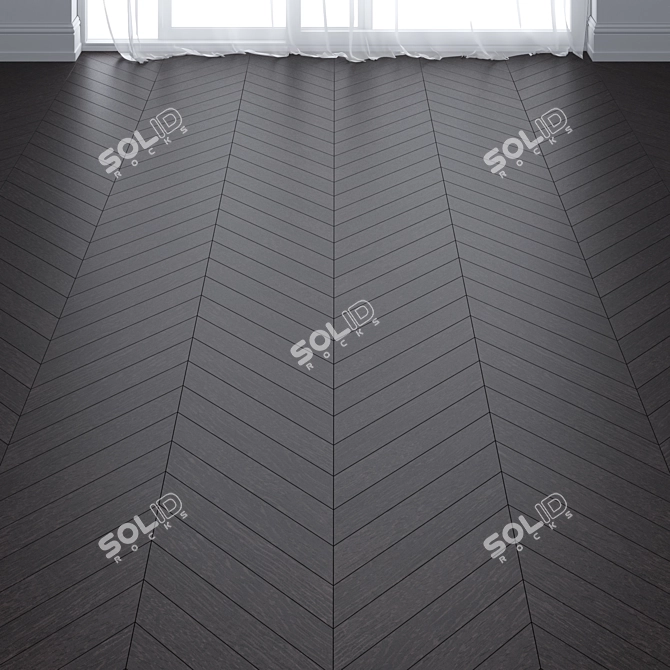 Venge Parquet Floor: Deck, Chevron & Herringbone 3D model image 1