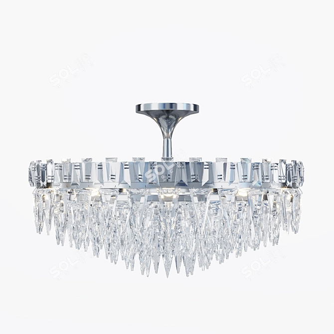 Trillion 10 Light Chandelier: Visual Comfort SN4001HAB 3D model image 2