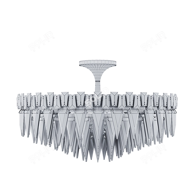 Trillion 10 Light Chandelier: Visual Comfort SN4001HAB 3D model image 3