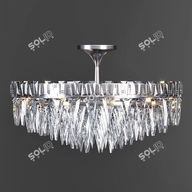 Trillion 10 Light Chandelier: Visual Comfort SN4001HAB 3D model image 4