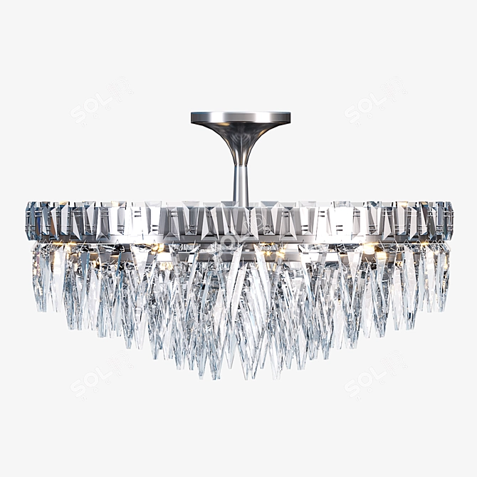 Trillion 10 Light Chandelier: Visual Comfort SN4001HAB 3D model image 7