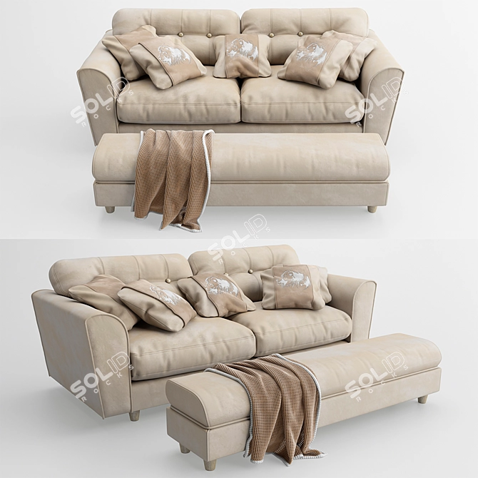 Arden Lion Sofa 3D model image 1