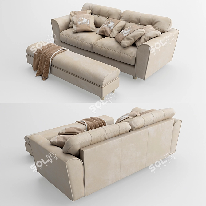 Arden Lion Sofa 3D model image 2