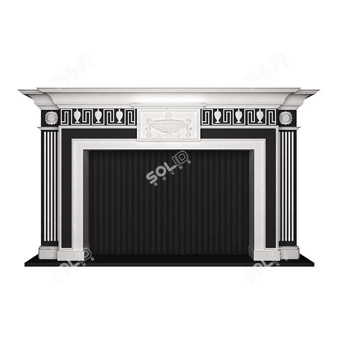 3D Fireplace Model: Realistic Design, Compatible with 3ds Max 2015 3D model image 2