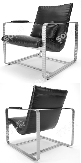 Nico Armchair: Modern Comfort and Timeless Style 3D model image 2