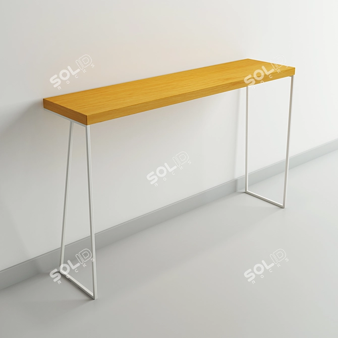 Minimalist Console Table: Modern Design with Simple Elegance 3D model image 1